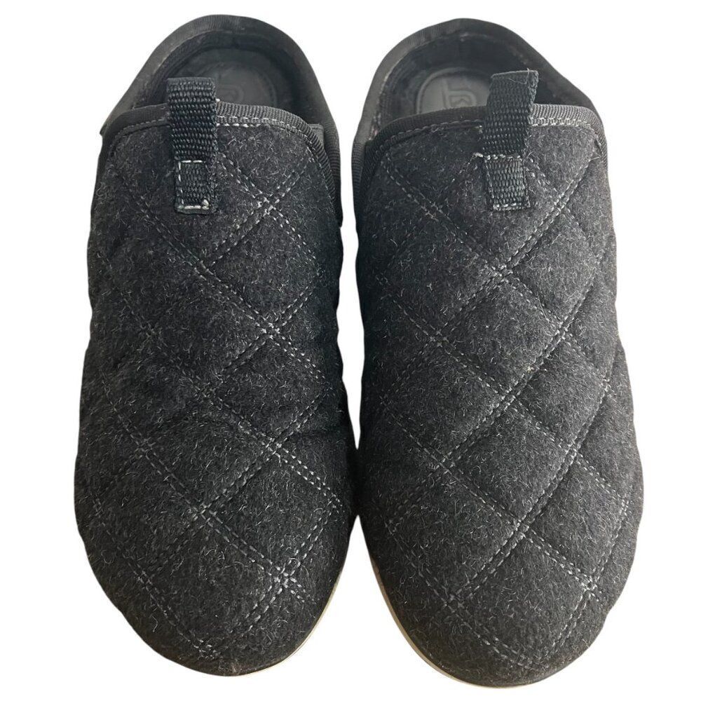 Bionica Akina Wool Slip On Casual Comfort Mules size 7M Charcoal Gray Shoes